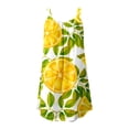 thumbnail image 5 of DDAPJ pyju Summer Dresses for Women Boho Floral Printed Sundresses Flowy Beach Vacation Dresses Casual Pleated Knee Length Sleeveless Tank Dress Deals of Today Z-Yellow XL, 5 of 6