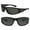 Matte Black - 1.5, variant on 2 Pair of Bifocal Sport Wrap Reading Sunglasses with Side Shield Lens - Gloss Black - 1.5