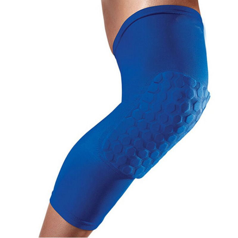Honeycomb Knee Pad Crashproof Antislip Basketball Leg Long Sleeve Protector Gear 