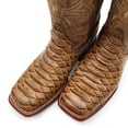 thumbnail image 4 of The Western Shops Men’s Leather Cowboy Boot Square Toe Embossed Python Print, 4 of 7