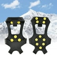 thumbnail image 3 of 1 Pair Anti-Slip Winter Shoes Boot Grips Snow Gripper Ice Cleats Spikes Crampons, 3 of 10