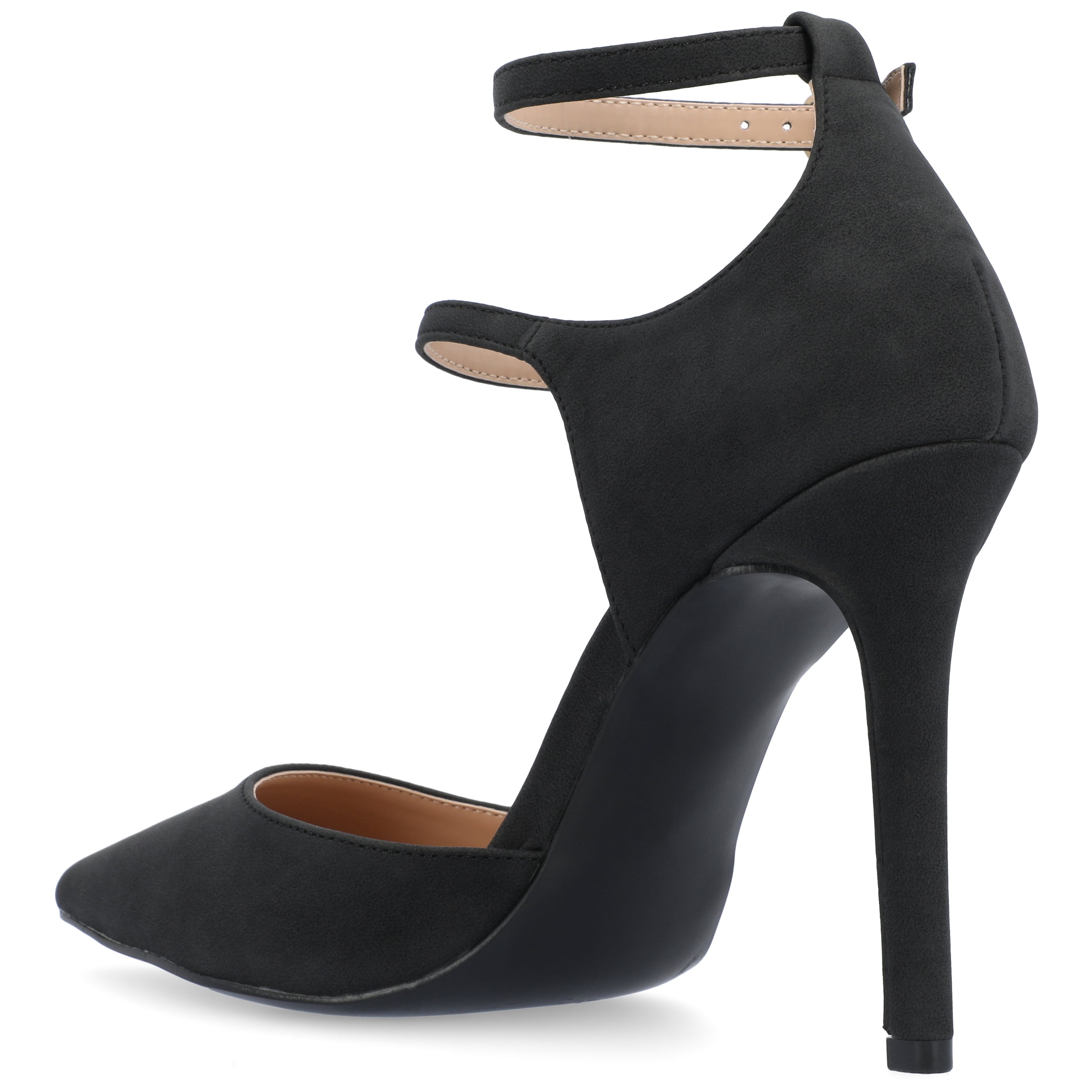 Journee Womens Lilyann Multi Strap Stiletto Pointed Toe Pumps