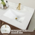 thumbnail image 6 of Jakarta 72" Bath Vanity in Aged Dark Brown Oak with Silk White Quartz Stone Top, 6 of 16