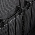 thumbnail image 5 of vidaXL Garden Storage Box 180L Black PP Rattan, 5 of 5
