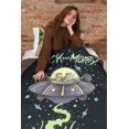 thumbnail image 3 of Morty Fleece Blanket - Ufo Space Cruiser Design - Bed Throw Super Soft Blanket, 3 of 4