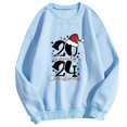 thumbnail image 5 of WEAIXIMIUNG Chandail en Molleton Surdimensionné pour Femmes Noël Manches Longues Col Rond Imprimé Lettre Léger Ample, 5 of 5