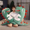 thumbnail image 1 of Ins Hot Cartoon Dinosaur Plush Toys Kawaii Stuffed Soft Animal Appease Doll For Children Baby Kids Bed Pillow Cute Birthday Gift zhangmengya LED, 1 of 2