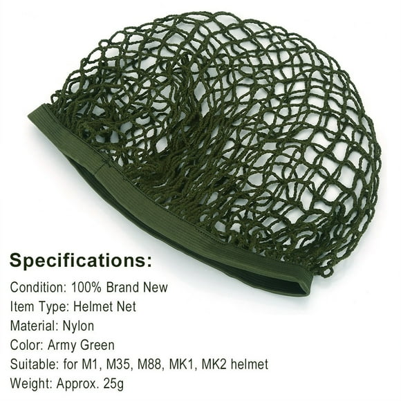 Ww2 Helmet Net, Net Cover for M1 M35 M88 Cover M88 Helmet 1PC Army Green Nylon Camouflage