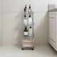 thumbnail image 5 of Carrito de almacenamiento redondo con ruedas de 4 niveles, estante de plástico transparente para cocina, baño y sala de estar, organizador multicapa con ruedas, carrito portátil para una organización, 5 of 6