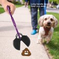 thumbnail image 2 of Pet Dog Poop Scooper Recogedores de inodoro Animales Cachorros Removedor de desechos Dog Poop Scooper Pala Recoger Clip con mango largo Heces Herramientas Artefacto (Púrpura), 2 of 5