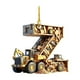 thumbnail image 2 of 26 Letters Building Vehicle Christmas Decorations Christmas Tree Pendants, 2 of 5