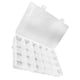 thumbnail image 1 of Riwesomey Cajas de almacenamiento de plástico transparente, caja práctica con compartimentos de 24 rejillas para organizar artículos pequeños Herramientas eléctricas, 1 of 6