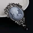 thumbnail image 2 of AOOOWER Antique Cameo Enamel Pin Pendant Lapel Pin Vintage Brooch for Jeans for Jacket B, 2 of 9