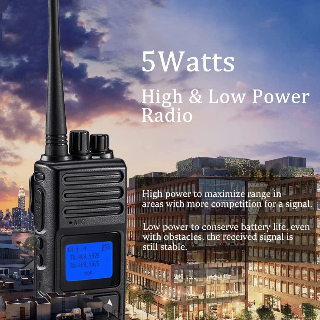 SAMCOM FPCN10A 3000mAh Walkie Talkies Rechargeable,Long Range Two Way Radio,2 Way Radio for Adults, Handsfree VOX Group Call Duall PTT ＆ Channels, fo - 1