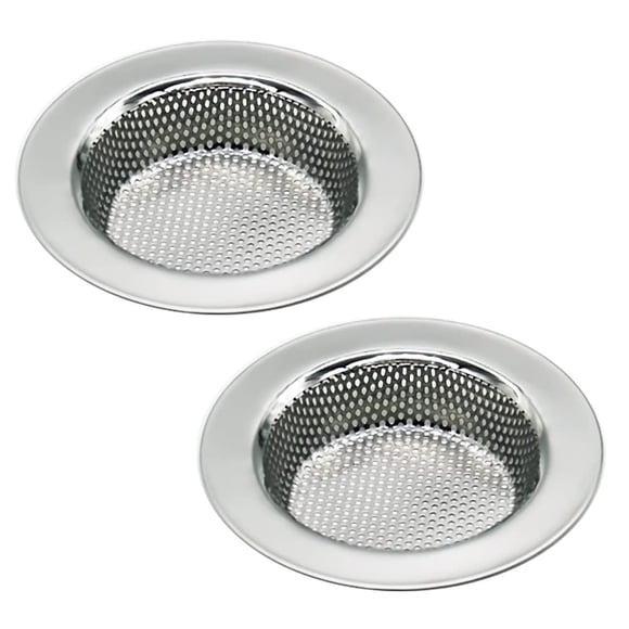 Seatery 2 coladores de fregadero de cocina, filtro de drenaje de fregadero, colador de cesta de fregadero de acero inoxidable de 4,5 pulgadas, colador de drenaje de fregadero, recogedor de restos de c