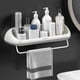 thumbnail image 1 of ¡Precios de Liquidación!, Toallero de baño con barra de almacenamiento Toallero de pared para lavabo Gran capacidad de carga Sin necesidad de perforar Toallero de baño Akmoler, 1 of 7