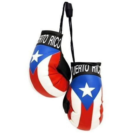 puerto rico flag mini boxing gloves for automobile mirror, door, wall
