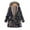 Navy, variant on Womens Winter Warm Outwear Floral Print Hooded Pockets Vintage Oversize Coats