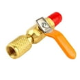 thumbnail image 1 of Lefu R410A R134A Straight Ball Valve Adapter For Charging Hoses HVAC 1/4 AC, 1 of 9