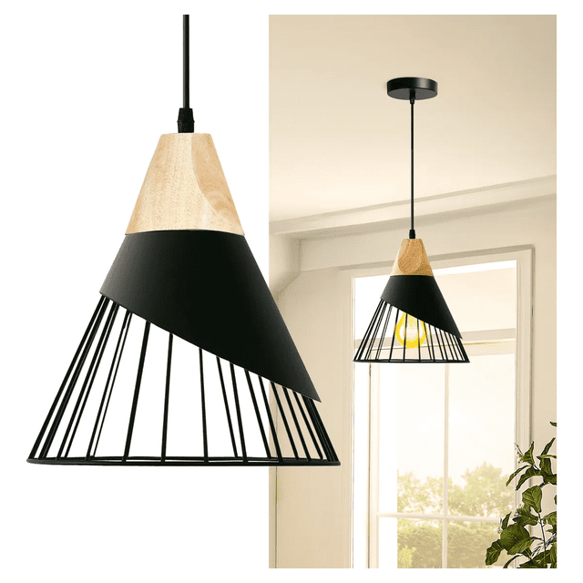 Modernas Lámparas Colgantes De Techo De Cocina Ajustable Xtellar negro
