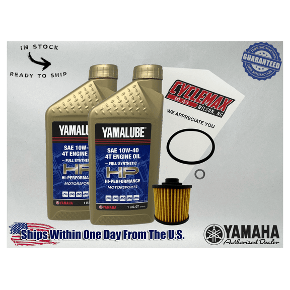 Cyclemax Full-Synthetic Yamalube Oil Change Kit fits 2008-2024 Yamaha V STAR 250