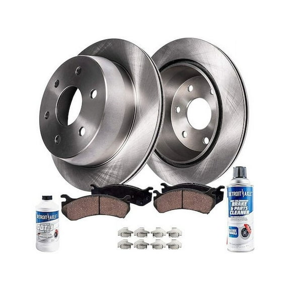 Rear Brake Pad and Rotor Kit - Compatible with 2000 - 2001 Chevy Tahoe