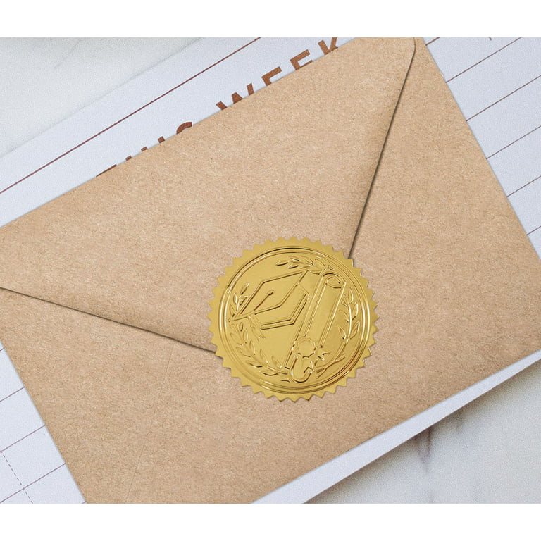 2021 Graduation Invitation Envelope Seals, Matte Gold Foil Stickers (1 –  Paper Junkie