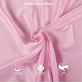 thumbnail image 2 of Ntbay 2 Pack Satin Standard Breathable Pillowcases for Hair and Skin, Ultra Soft and Smooth Pillow Cases Set with Hidden Zipper, 20" x 26", Light Pink, 2 of 5