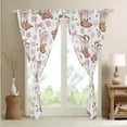 thumbnail image 3 of Cowgirl 38"Wx45"L 2 Panels Curtains & Drapes Western Hat 30%-50% Blackout Curtains Pink Cowboy Boots Skull Curtains Cute Glitter Starry Window Curtains Woman Teens Bedroom Decor, 3 of 5