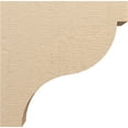 thumbnail image 3 of 9"W x 36"D x 36"H Thin Garner Rough Cedar Woodgrain TimberThane Corbel, Primed Tan, 3 of 6