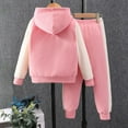 thumbnail image 5 of Caqnni Toddler Baby Girl Long Sleeve Sweatshirt Pullover Tops Contrast Color Pants Fall Outfit Clothes Toddler Gift 3 6 12 18 24 Months 2T 3T Outfits,3-4 Years, 5 of 7