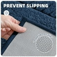 thumbnail image 6 of PABUBE Bathroom Rugs 20"x32", Absorbent Bath Mats Rugs for Bathroom Floor Non Slip Non Skid, Soft Shag Microfiber Machine Washable Shower Bath Mat for Bathroom Decor, Blue, 6 of 8