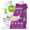 ZonePerfect Keto Shake, Vanilla, True Keto Macros, Made With MCTs, 11 fl oz, 12 Count