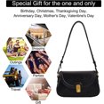 thumbnail image 5 of Nuevo bolso de mensajero de moda de cuero PU para mujer, bolso pequeño negro, 5 of 5