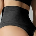 thumbnail image 5 of GEWSEY Thong Shapewear Tummy Control for Women High Waisted Stay-Put Body Shaper Girdle Compression Shapewear Thong (Black, XL), 5 of 7
