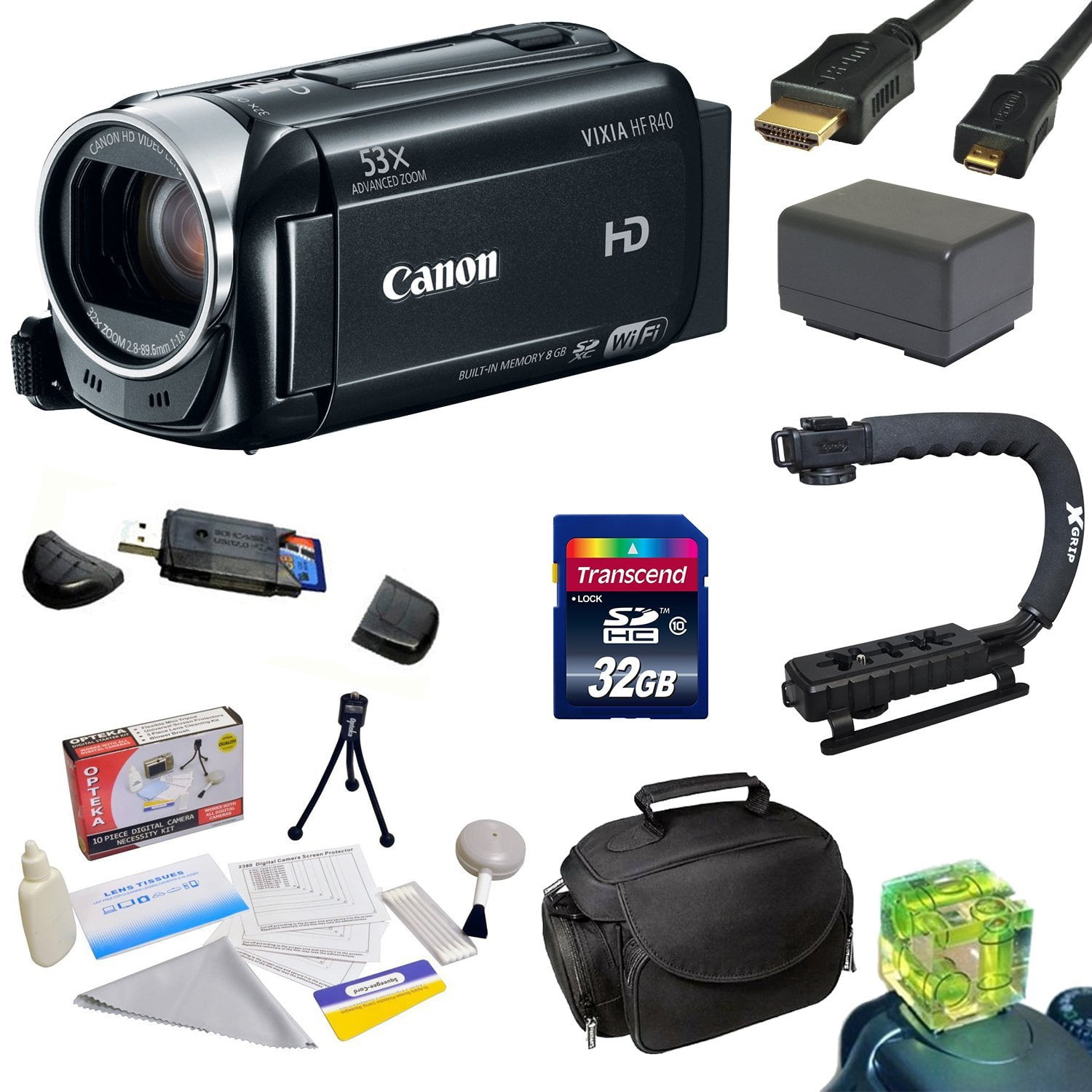 Canon VIXIA HF R40 HD 53x Advanced Zoom Camcorder with Enthusiast - Main Image