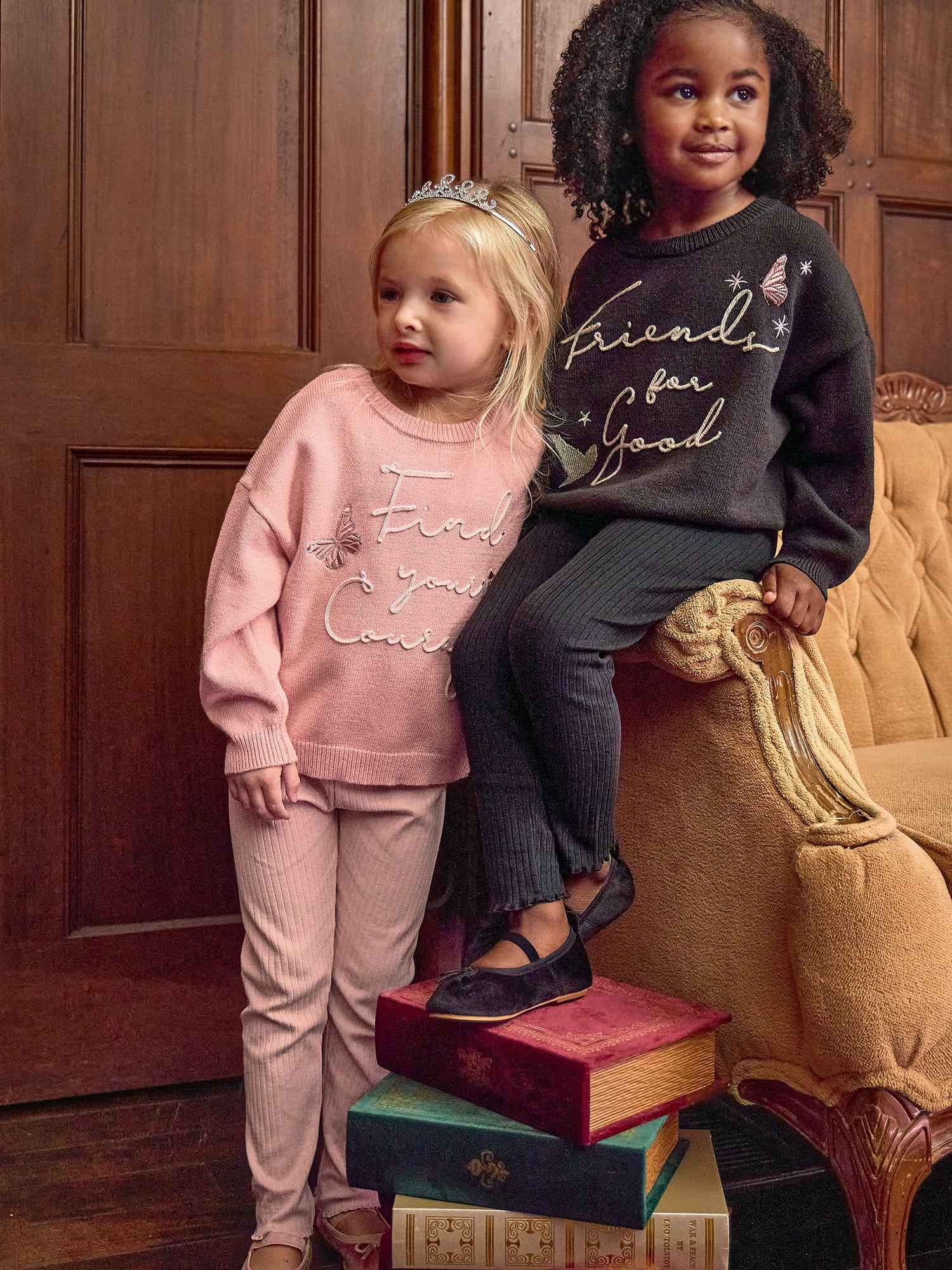 Modern Moments Toddler Girl Wicked Affirmation Sweater, Sizes 12 Months - 5T