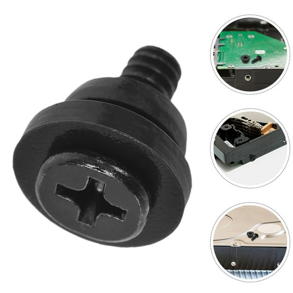 MIPCASE PC Hard Disk Drive Mounting Screws Iron Black 20PCS