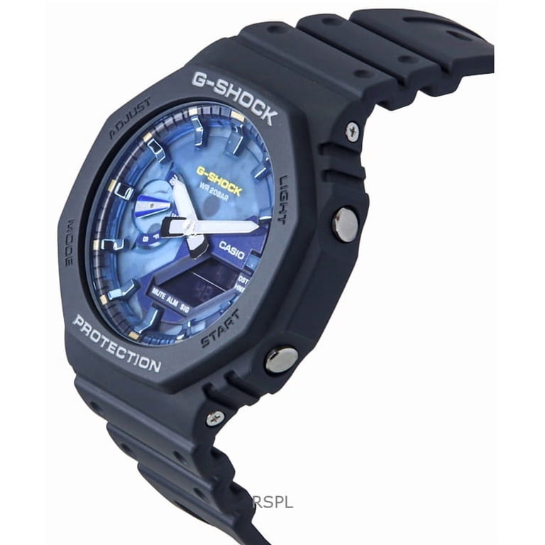 Casio G-Shock Analog Digital Bio-Based Resin Strap Blue Dial
