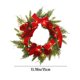 thumbnail image 2 of Corona De Navidad Corona De Terciopelo Rojo Con Rosa De Luz Puerta Colgante Guirnalda De Pared Decoraciones Decoraciones De Feliz Navidad Methold HA038972-00, 2 of 6