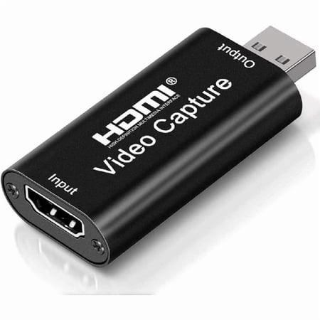 4K HD video capture card, Cam Link game capture card, HD to USB 2.0 audio capture adapter, recording and capture equipment for streaming media and live broadcasting