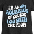 thumbnail image 3 of Instant Message - I'm An Aquarius - Toddler & Youth Girls Short Sleeve Graphic T-Shirt, 3 of 6
