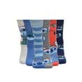 thumbnail image 4 of Stitch Men's 6-Pack Crew Socks, Sock Size 10-13, 4 of 5
