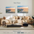 thumbnail image 4 of Elephant Stock Myrtle Beach Coastline Wall Art - Horizontal Canvas Wall Art - Living Room Wall Decor - Beach Canvas - Orange And Teal Decor - 45" x 30", 4 of 8