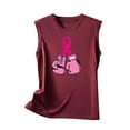 thumbnail image 5 of Leesechin Ladies Breast Cancer Shirts Butterfly Pink Ribbon Graphic Awareness Tee Tops, 5 of 5