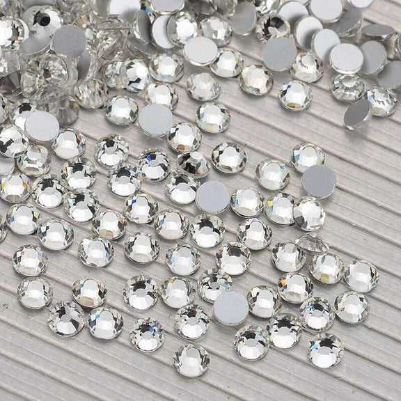 2058 14 Cut Crystal Glass Flat Back Non Hotfix Rhinestones SS10 Bulk (1440 pieces per Bulk)