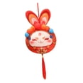 thumbnail image 3 of Rabbit Doll Ornaments Animal Spring Festival Decoration Souvenir Gift Figurines Bunny Plush Toys for Group Activities Handbag 12cm, 3 of 9