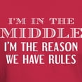 thumbnail image 3 of CafePress - I'm In The Middle Dark T Shirt - Men's Classic Graphic Cotton T-Shirt, 3 of 4