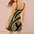 thumbnail image 2 of Women's Halter Dress Polynesian Vintage Beach Dress Puffy Train 2024 New Tribal Design Dress, 2 of 5