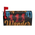 thumbnail image 2 of Lsque Not All Who Wander Are Lost Hiking Mailbox Cover Standard Size ,Magnetic Mailbox Covers Post Wraps Letter Box Cover -21x18 in, 2 of 9